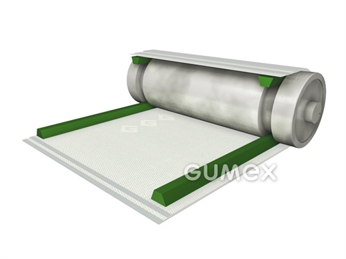 Führungskeil M10 AG, 10x6mm, PVC, glattes Profil, dunkelgrün, 